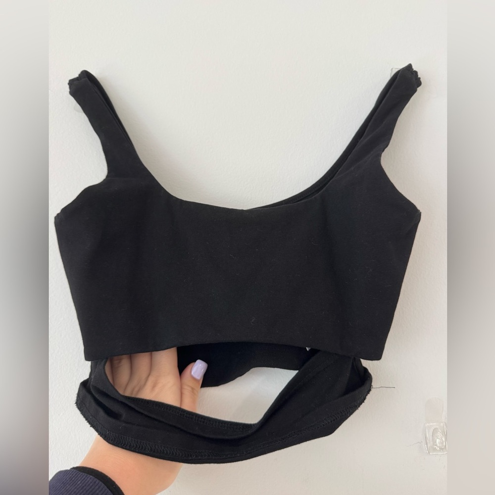 Adika Black Cropped Tank - Picture 1 of 5